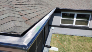 Gutter guard installation on a home in Florida.