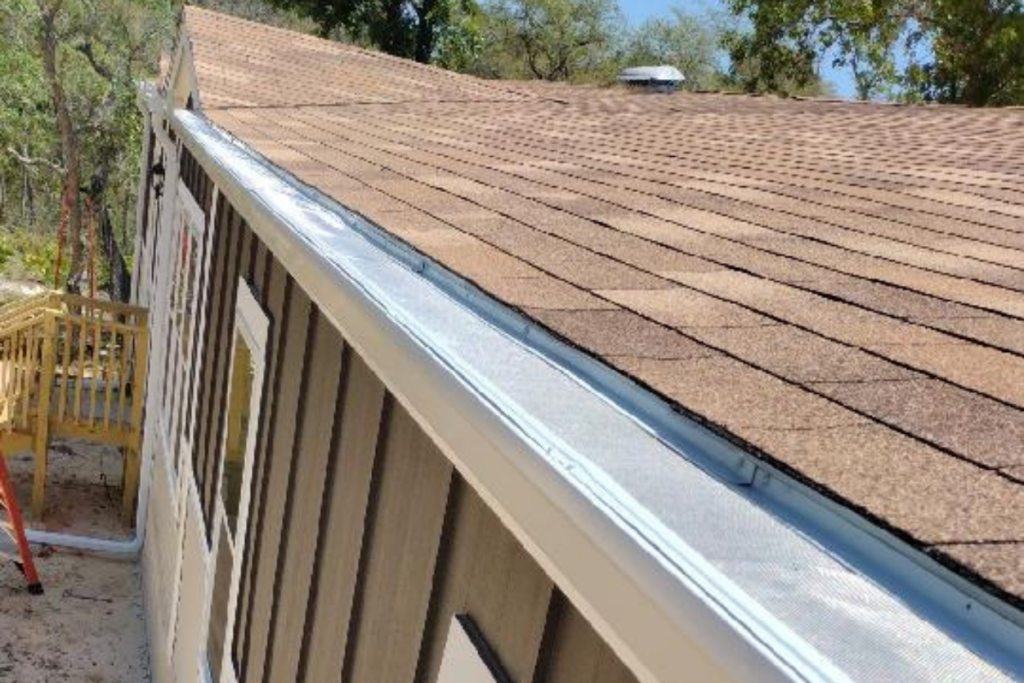 Gutter guard installation protecting a home in Florida.