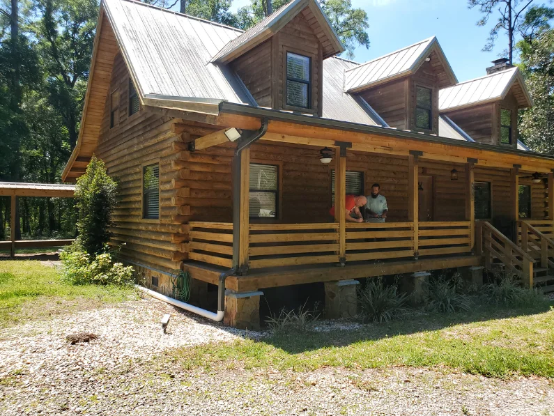 Installing gutters for metal roof