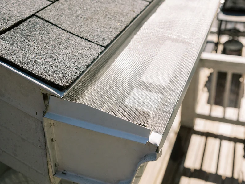 The best gutter guards, Lock'N'Mesh fastened tightly to a Florida home.