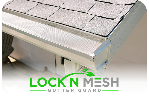 Lock N Mesh™ is all-in-one stainless steel guard that allows water to flow through while blocking leaves, pests, and debris the trusted choice of Rain Storm Solutions.